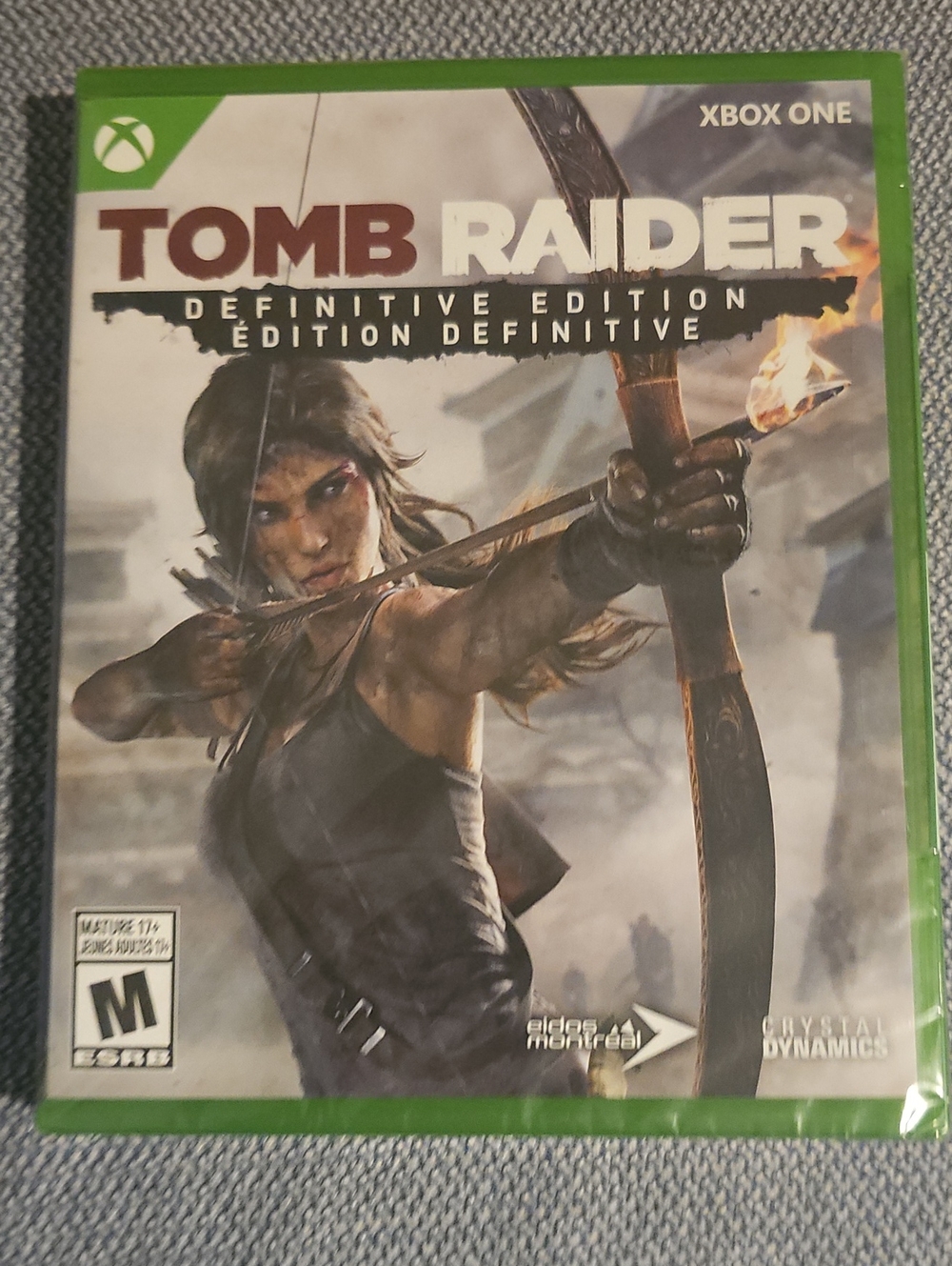 Microsoft Tomb Raider Definitive Edition Xbox One Green Case Video Game